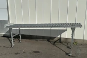 Roller conveyor 300 x 65 cm with wheels