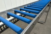Roller conveyor 635 x 45 cm with stainless steel frame