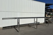 Roller conveyor 635 x 45 cm with stainless steel frame