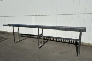 Roller conveyor 635 x 45 cm with stainless steel frame