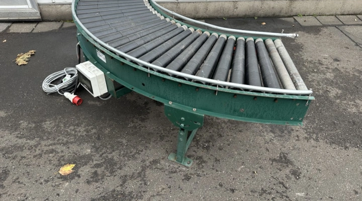Roller conveyor driven curve 90°