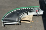 Roller conveyor driven, curved, 64 cm wide
