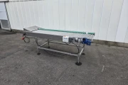 Roller inspection conveyor stainless steel, 260 x 70 cm