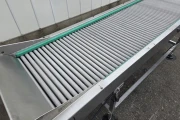 Roller inspection conveyor stainless steel, 260 x 70 cm