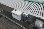 Roller inspection conveyor stainless steel, 260 x 70 cm