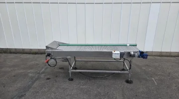 Transportar cu role de inspectare oțel inoxidabil, 260 x 70 cm