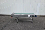 Roller inspection conveyor stainless steel, 260 x 70 cm