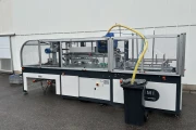 S.M.I carton box folding machine with Melton Glue machine