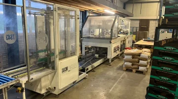 Sacmi TF40 Kartonfaltmaschine mit Stapeleinheit