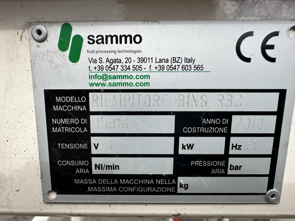 Unisorting RIEMPITORE BINS RBC ����������� ����������� �������