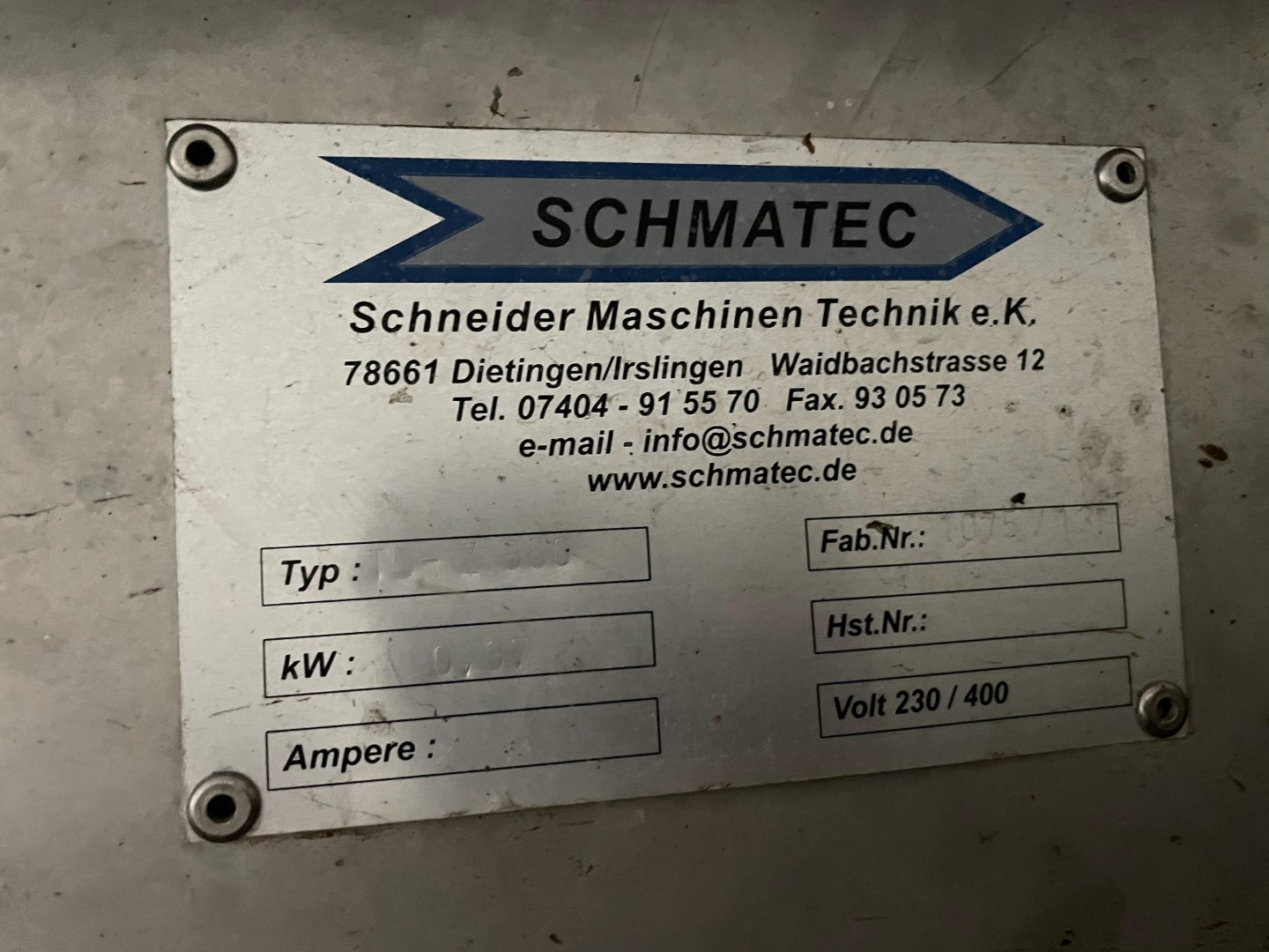 Schmatec TB-Z 850