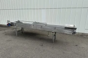 Schneider SWF650 conveyor 470 x 65 cm with stainless steel collection bin