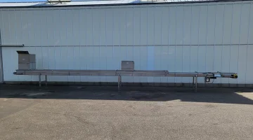 Schouten transportadora horizontal 1070 x 50 cm, acero inoxidable