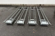 Set of 4 chain conveyors without drive 280 x 40 cm