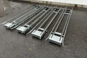 Set of 4 chain conveyors without drive 280 x 40 cm