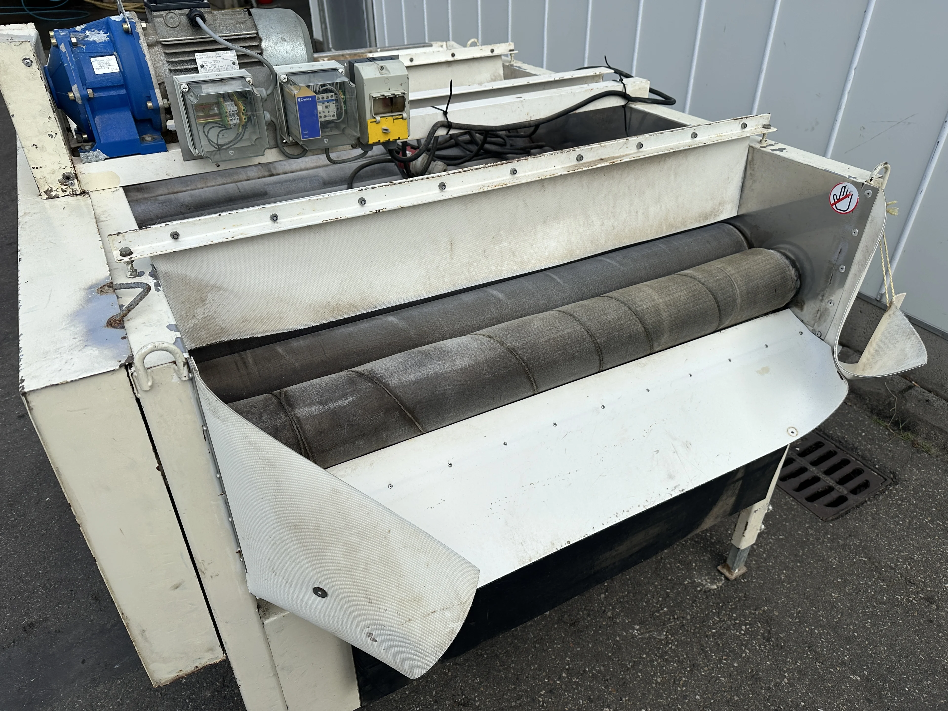 Skals TF1210 drying machine with absorbent felt rolls for potatoes ...