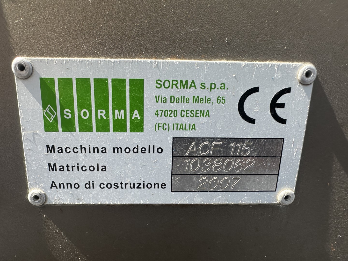 Sorma ACF 115 � ���������� Sorma DP4 115X