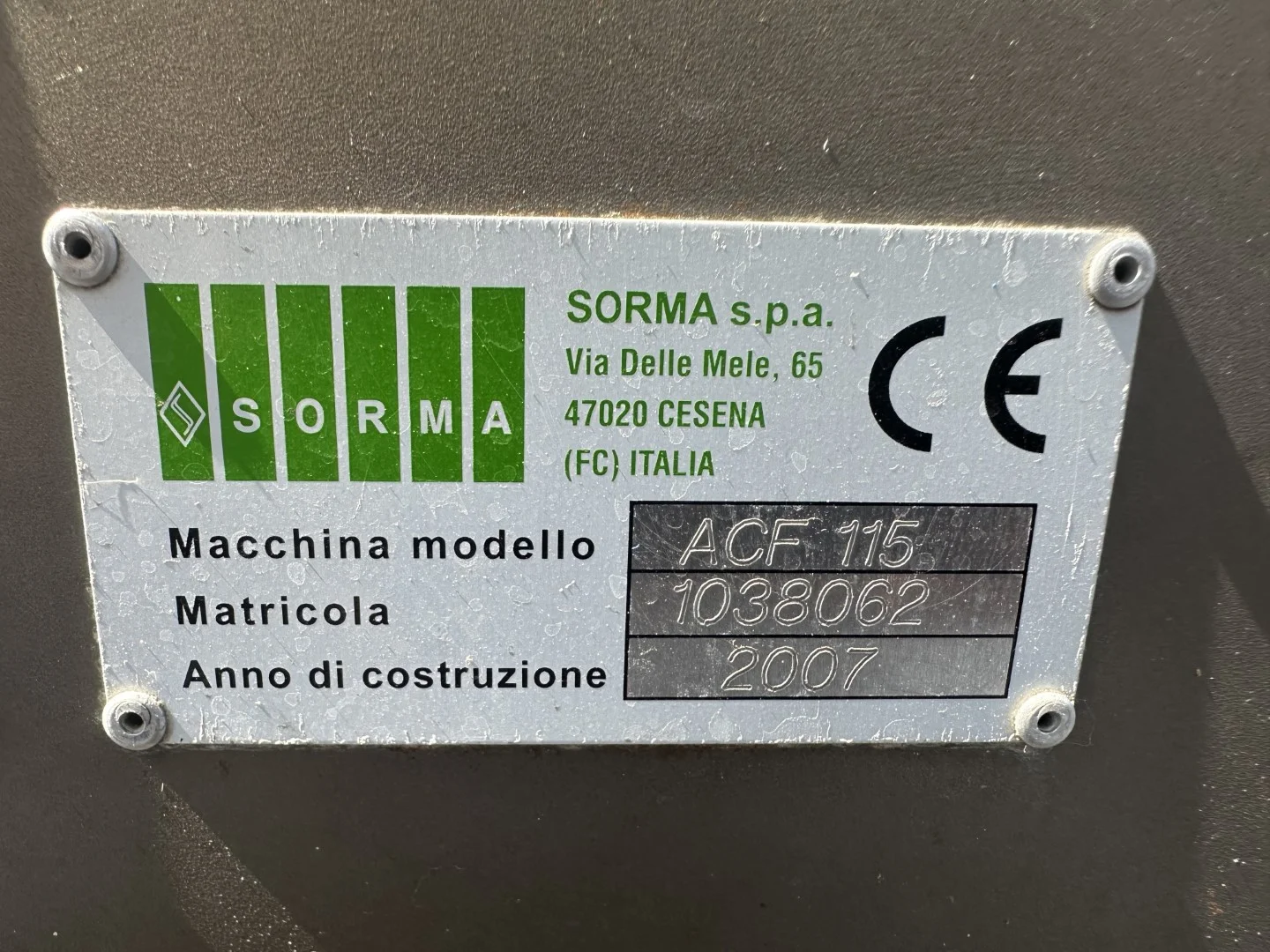 Sorma ACF 115 met Sorma DP4 115X ontnester • Duijndam Machines