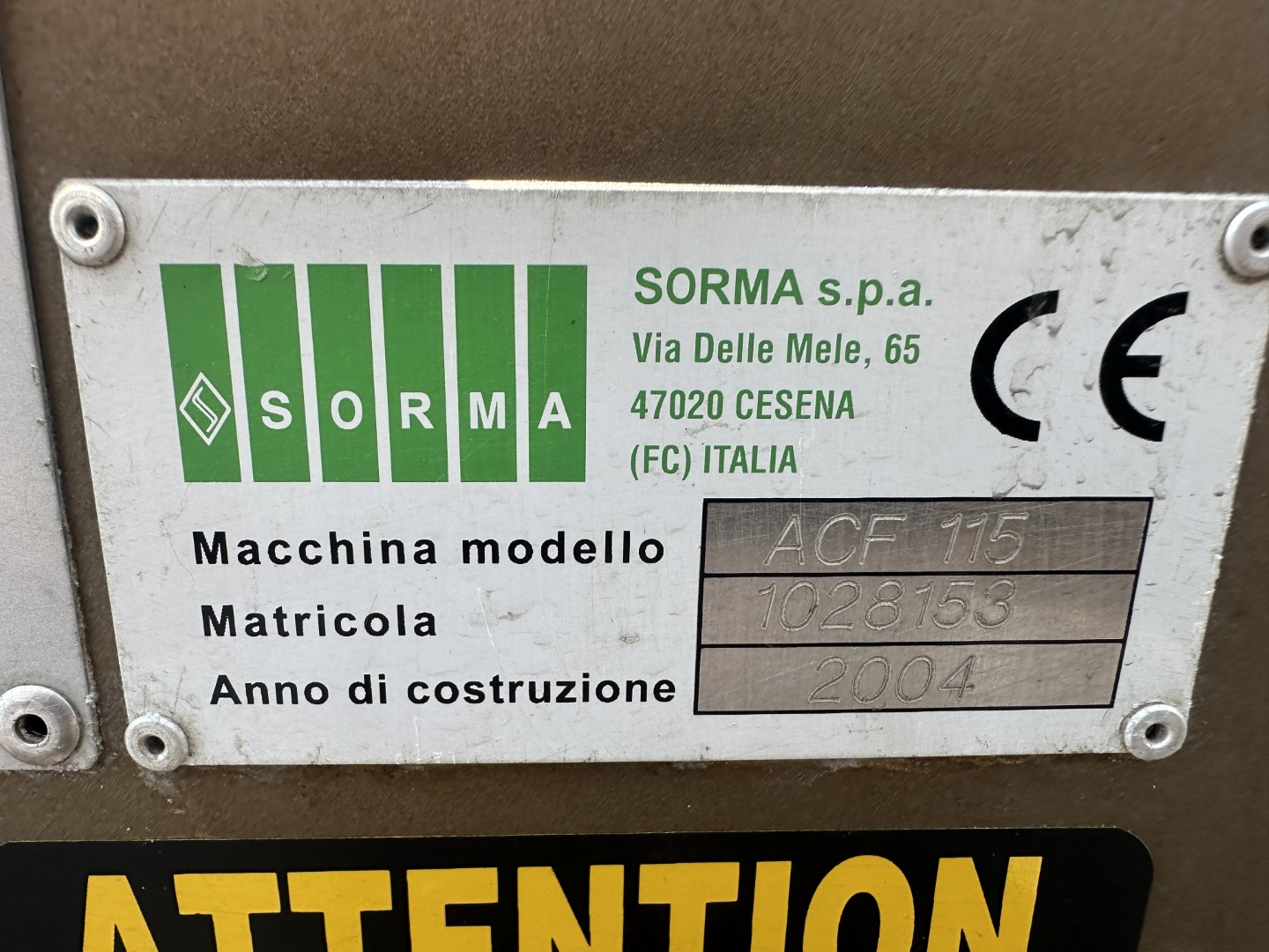 Sorma ACF 115 ������ ��� ���������� ��������/������