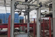 Sorma FBR 108S palletizer infeed from the right