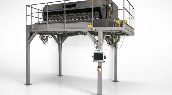 Sorma P14 126 check weigher with 14 weighing heads and counter