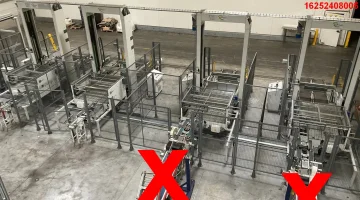 Sorma PAL 108D Palettiermaschine mit Kettenförderer