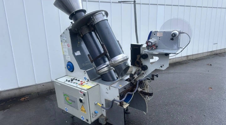 Sorma RB2-120 net packaging and clipping machine year 2006 with wineglass label printer