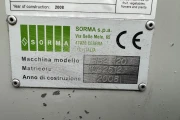 Sorma RB2-120 net packaging and clipping machine year 2008 with wineglass label printer