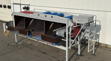 Sormac kettingsorteermachine Voor wortels en augurken: 13 rijen (14 kettingen)