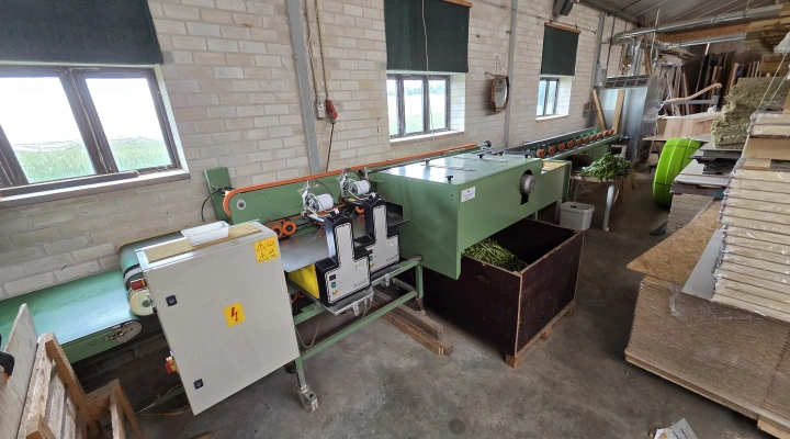 Bercomex SOBB-SL5 DD/SPW flower processing machine with 2 binding machines and sponges