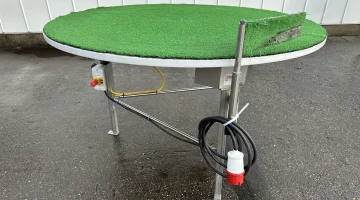 Mesa de rotação Aço inoxidável 150 cm com tampo de PVC