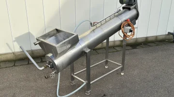 Trasportatore a coclea 200 x 30 cm, acciaio inox