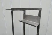 Stainless steel table on wheels 94 x 71 cm