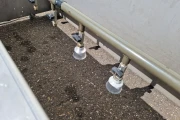 Stainless steel tray watering unit