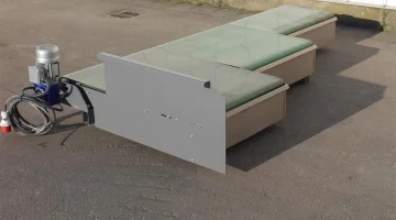 Aweta transportador de pista tripla, 249 cm de largura