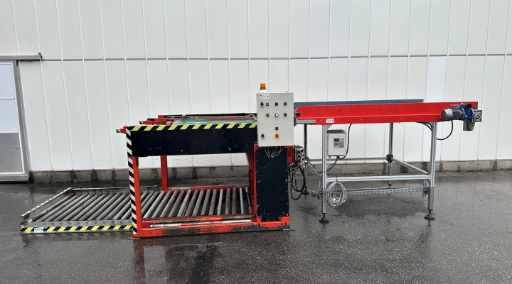 Stas box tipper automatic with dosing conveyor