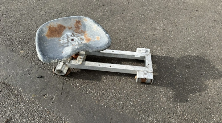 Steenks pipe rail trolley with seat 55 cm track