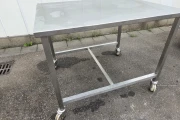 RVS werktafel, 120 x 100 cm