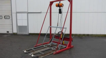 Paranco elettrico Hitachi con ribaltabile