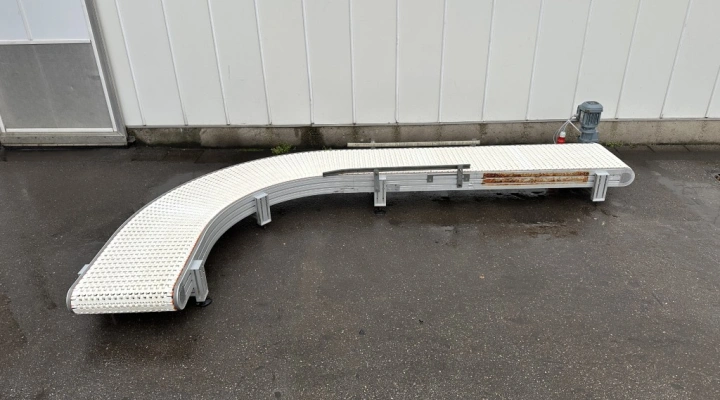 FS solutions curved conveyor 90° with modular belt 45 cm