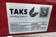 Taks vlakke transportband 580 x 100 cm
