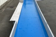 Taks vlakke transportband 580 x 100 cm