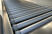 Tarend roller inspection conveyor 300 x 100 cm stainless steel with galvanised rollers