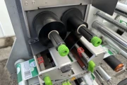 Tegra LABELX 140 ES labelling machine with printer for medium and high speed applications