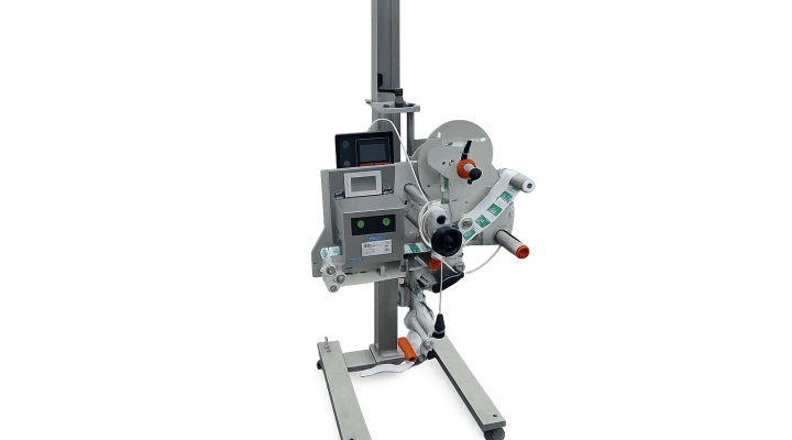 Tegra LABELX 140 ES labelling machine with printer for medium and high speed applications