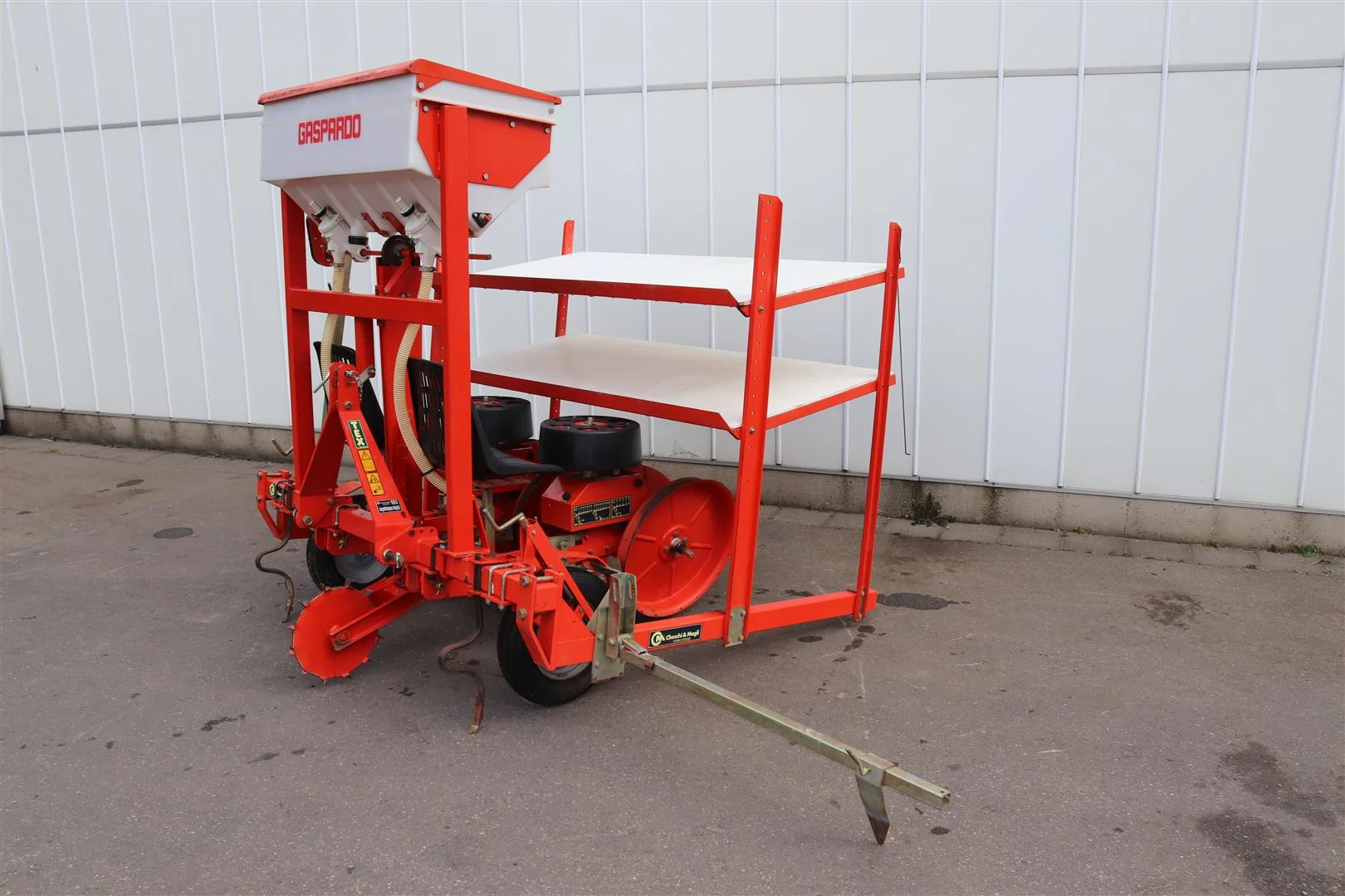 Checchi & Magli planting machine with Gaspardo fertilizer spreader