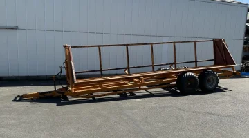 Keulmac atrelado / reboque basculante para transporte em 4 grandes caixas