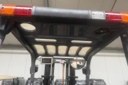 Toyota 02-8FDF15 forklift with Visser steering box and 3 adjustable-width pot forks