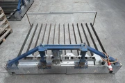 Toyota 02-8FDF15 forklift with Visser steering box and 3 adjustable-width pot forks