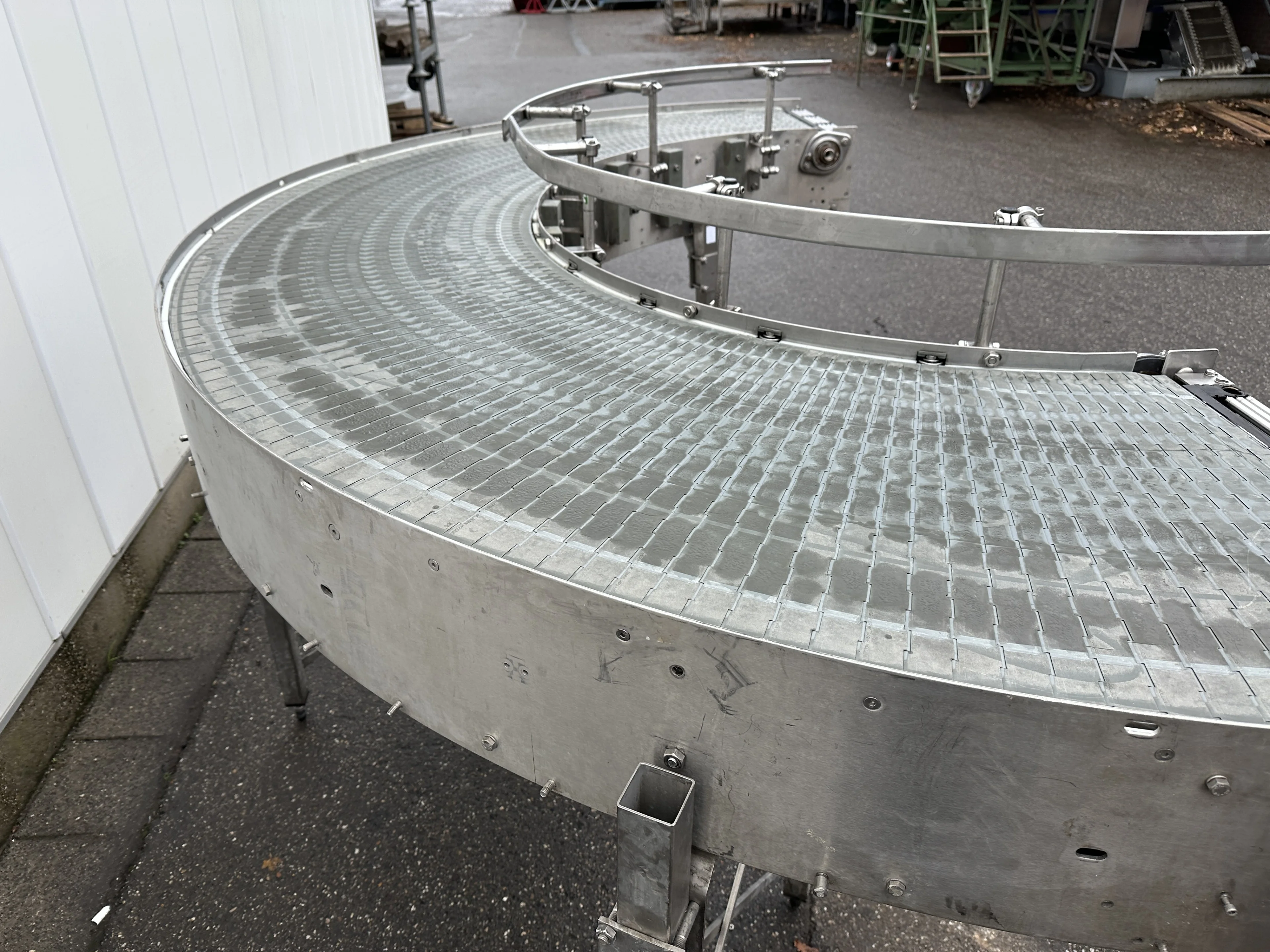 Transnorm bochtband 180 Ø met PP modulaire band 60 cm breed • Duijndam ...